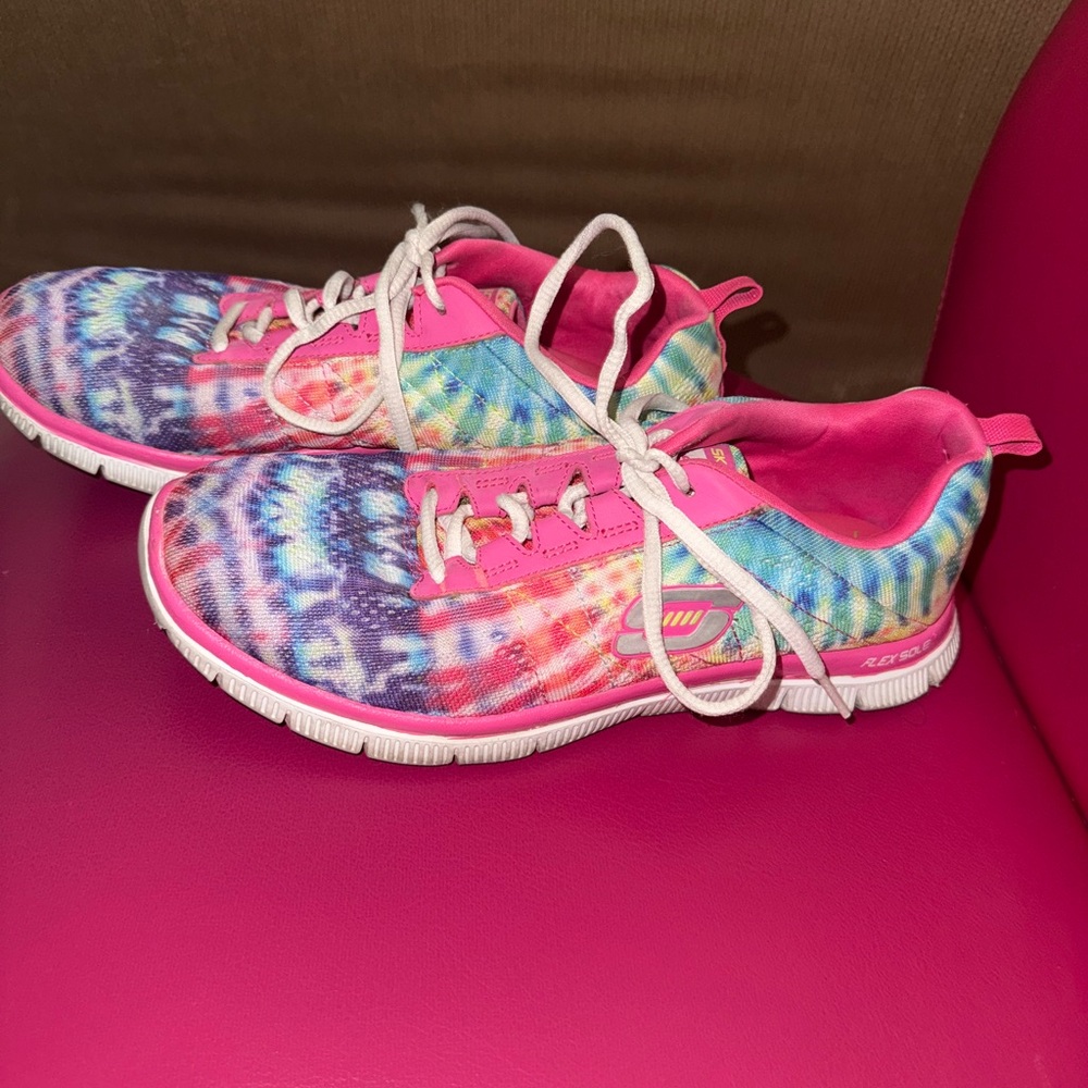 Skechers Women’s Tie-Dye Pink Sneakers